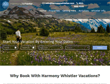Tablet Screenshot of harmonywhistler.com